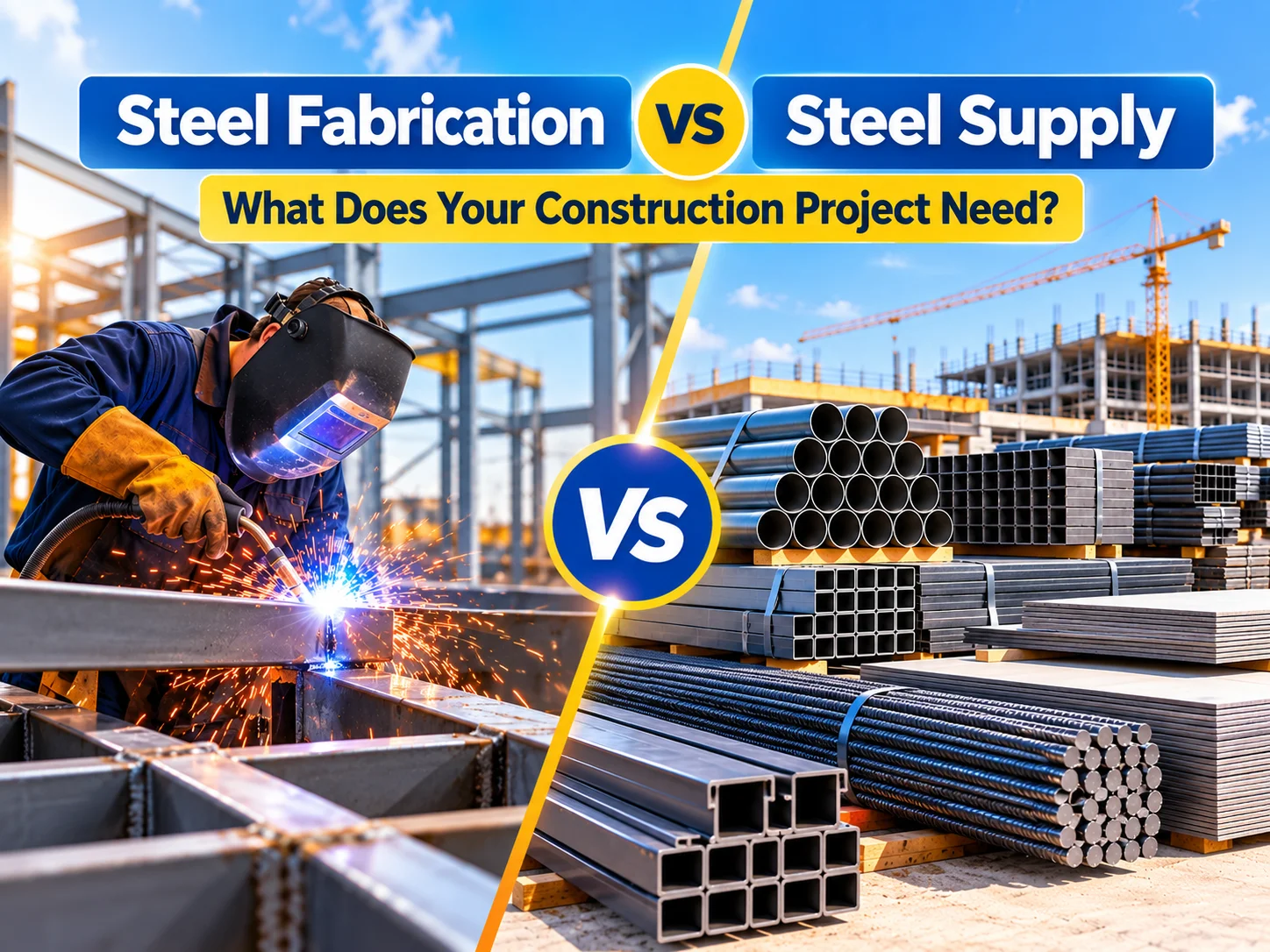 Steel Fabrication vs Steel Supply: What Does Your Construction Project Need?